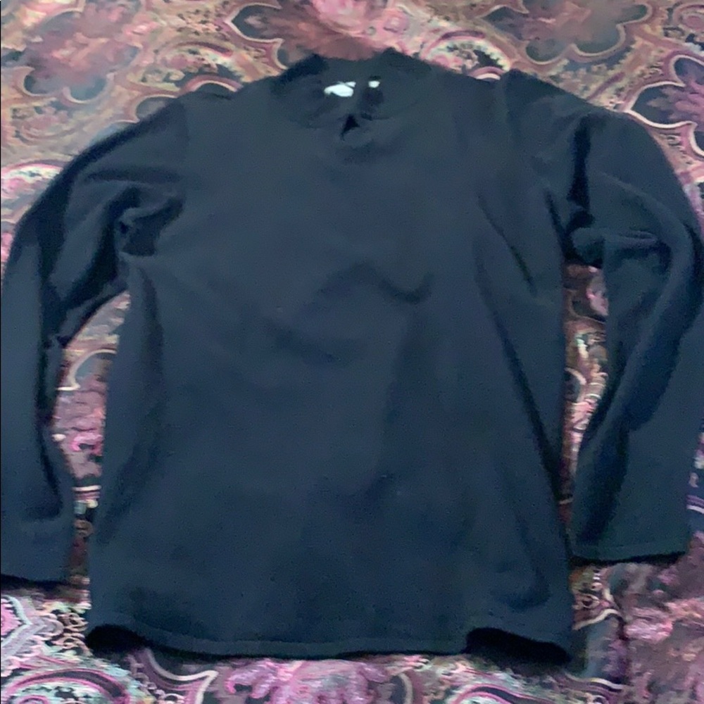 Long black sweater